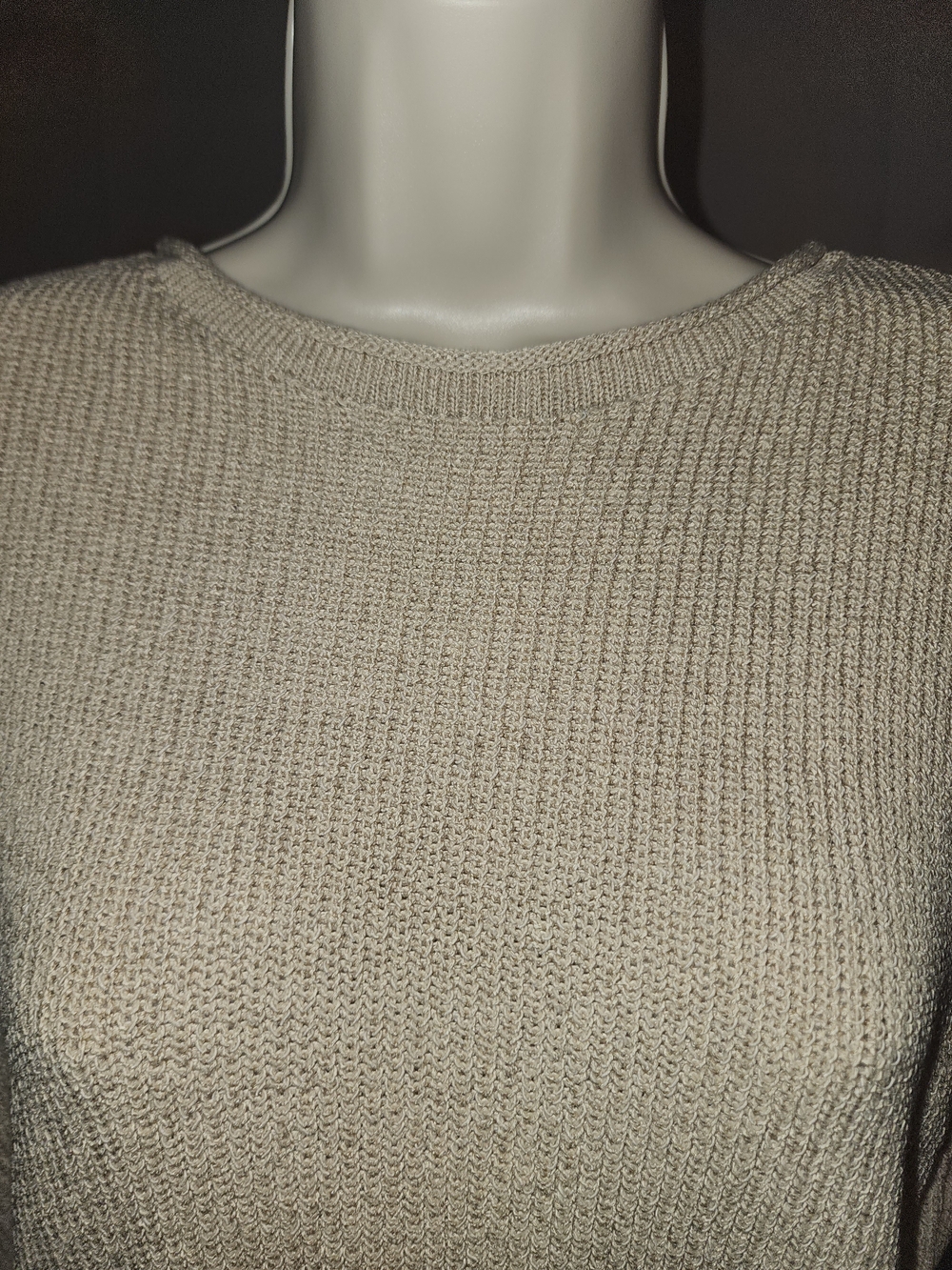 COMMENSE Classic Cream Knit Women’s Sweater - Picture 3 of 6